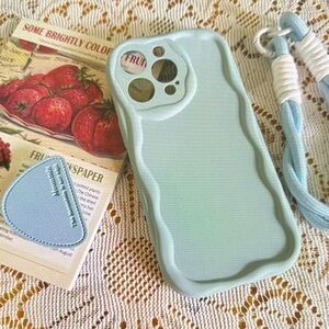 Mint Green Phone Case with Strap